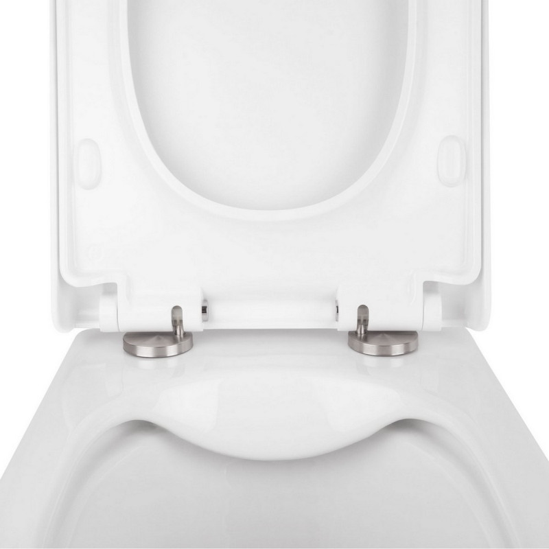 Готовое решение Qtap для ванной комнаты: подвесной унитаз Tern Rimless 490x340x350 + комплект инсталляции Nest 4 в 1 (круглая клавиша Satin)