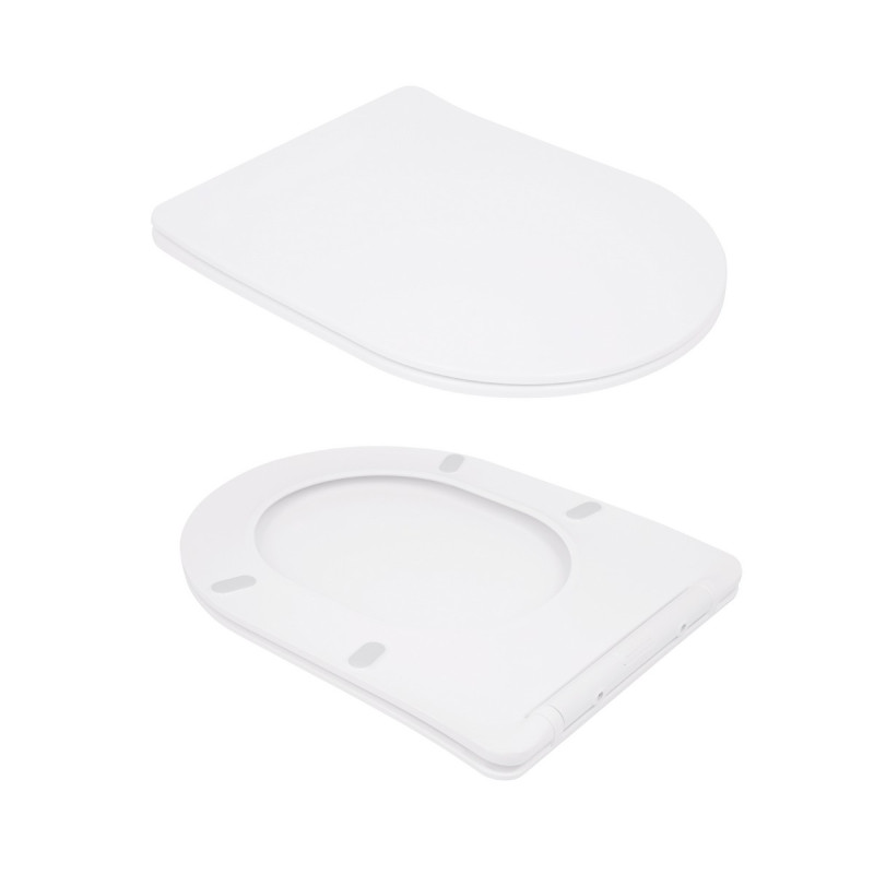 Унітаз-компакт Qtap Scorpio безободковий Ultra Quiet з сидінням Soft-close QT14226088AW