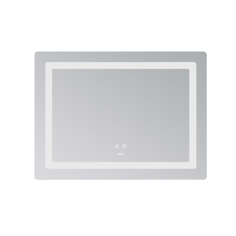 Зеркало Lidz Kubis (KU2) 800х600 с LED-подсветкой Touch, с антизапотеванием, с диммером, рег. яркости LD78LF9048060