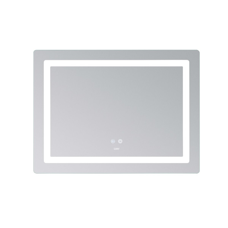 Зеркало Lidz Kubis (KU2) 800х600 с LED-подсветкой Touch, с антизапотеванием, с диммером, рег. яркости LD78LF9048060