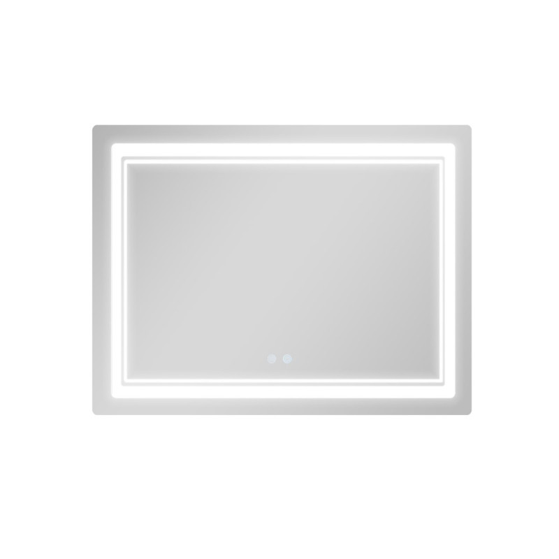 Дзеркало Qtap Cardinal (CA2) 1000х800 з LED-підсвічуванням Touch, з антизапотіванням, з димером, рег. темп. кольору (3000-6500K) QT0478C1008048455