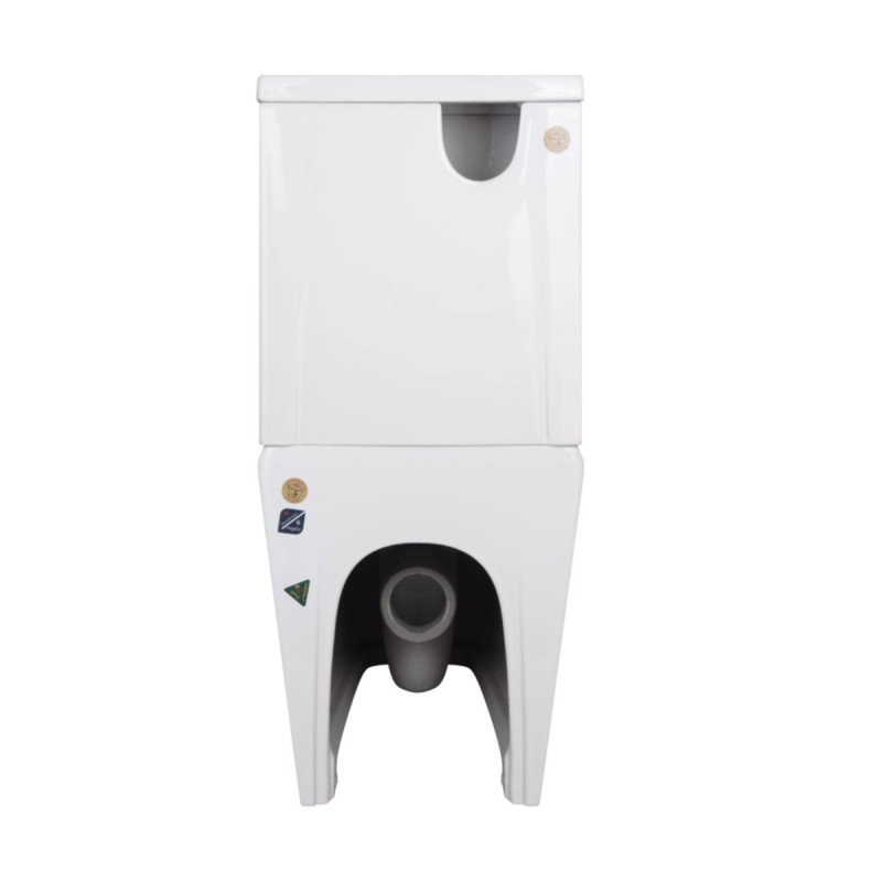 Унітаз-компакт Qtap Crow Eco безобідковий з сідінням Soft-close QTCRO27W48750