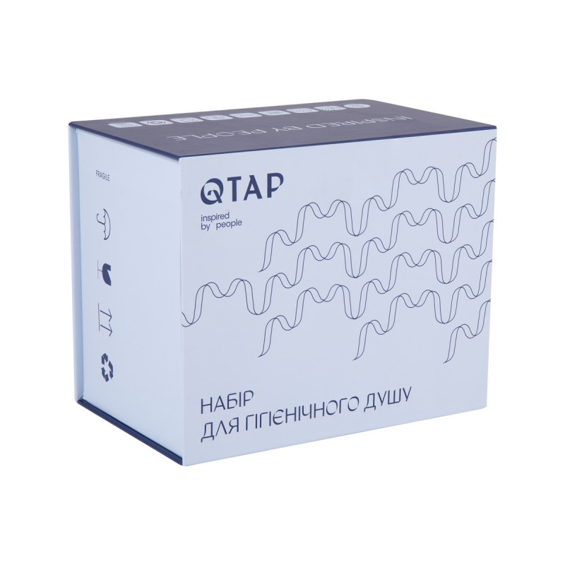 Набор для гигиенического душа Qtap Inspai-Varius прямоугольный QT259710842859NB Black Matt