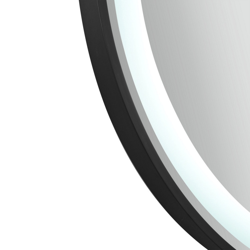 Зеркало Qtap Gemini 800х700 с LED-подсветкой Touch, с антизапотеванием, с диммером, рег. темп. цвета (3000-6500K) Reverse QT2578R8072B