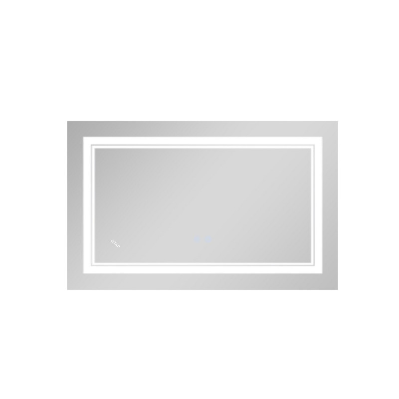 Дзеркало Qtap Cardinal (CA1) 800х500 з LED-підсвічуванням Touch, з антизапотіванням, з димером, рег. темп. кольору (3000-6500K) Reverse QT0478C5080