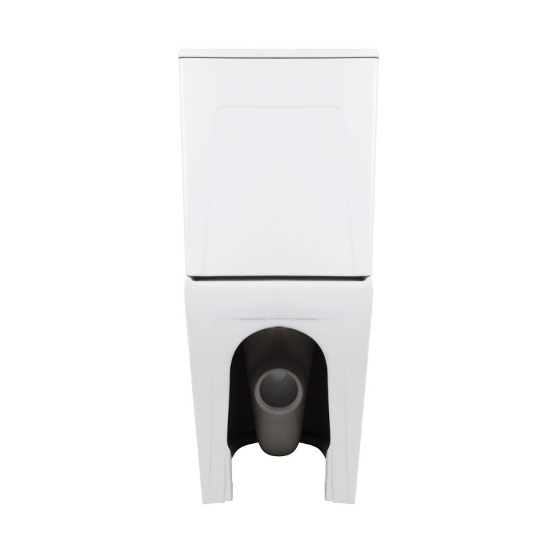 Унітаз підлоговий Qtap Virgo Ultra Quiet безобідковий з сидінням Soft-close WHITE QT18226092AW