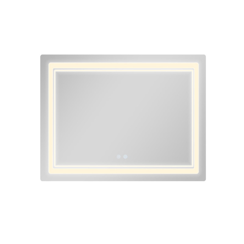 Дзеркало Qtap Cardinal (CA2) 1000х800 з LED-підсвічуванням Touch, з антизапотіванням, з димером, рег. темп. кольору (3000-6500K) QT0478C1008048455