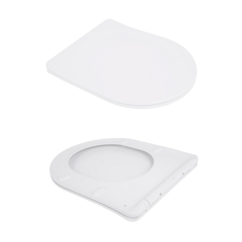 Унітаз підвісний Qtap Jay безободковий Ultra Quiet з сидінням Soft-close QT07335177W