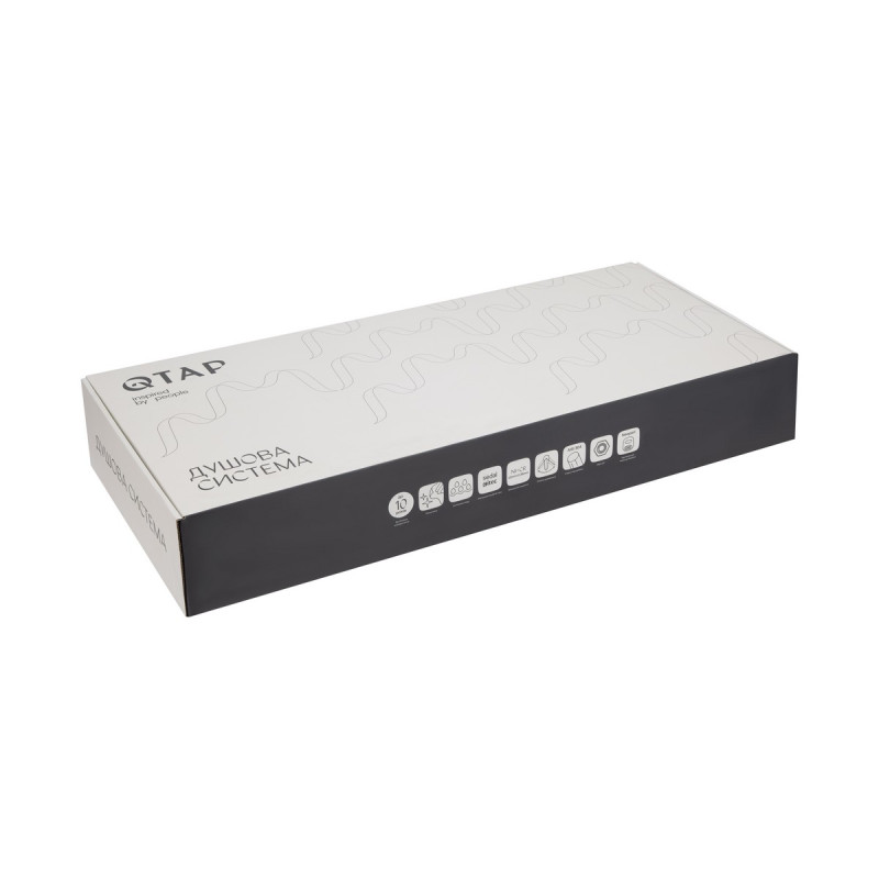 Душевая система универсальная Qtap Presto на три потребителя (с изливом) QTPRE111CRM45575 Chrome