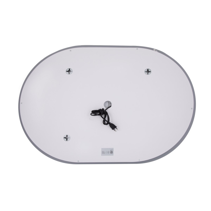 Зеркало Qtap Gemini 650х900 с LED-подсветкой Touch, с антизапотеванием, с диммером, рег. темп. цвета (3000-6500K) Reverse QT2578R6590