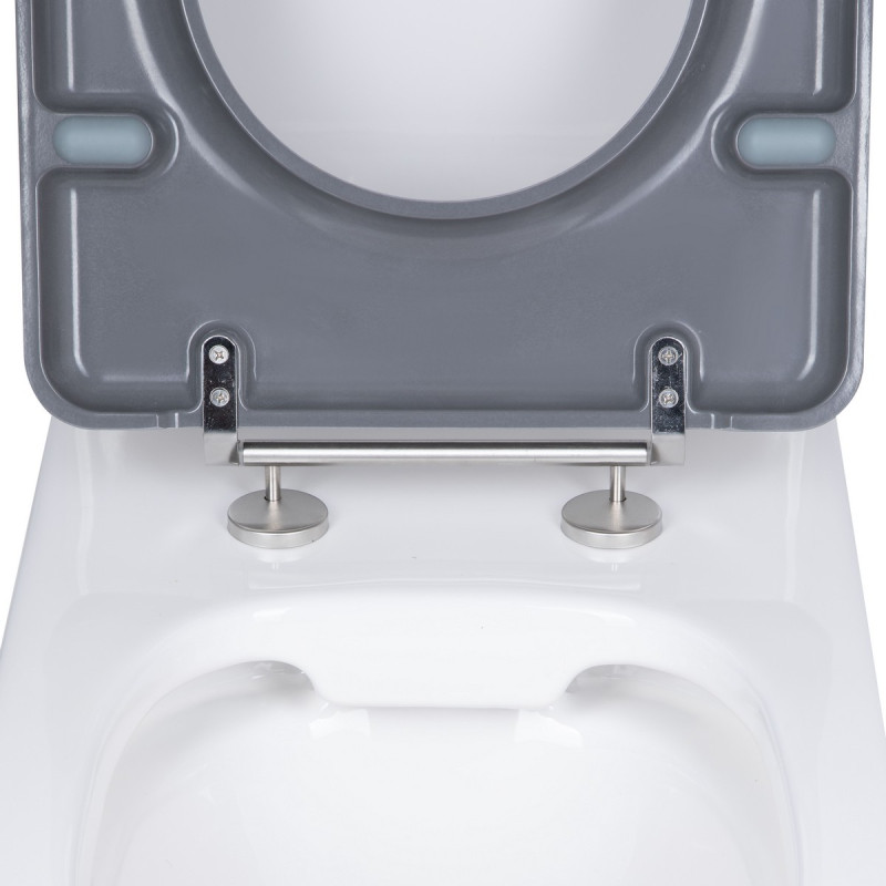 Унитаз напольный Qtap Freedom инклюзивный Rimless безободковый с сиденьем Soft-Close WHITE QT22226098W