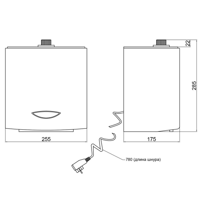 Дезинфектор Qtap Pohodli 220V бесконтактный QDZ2000WP White (Dezinfektor)