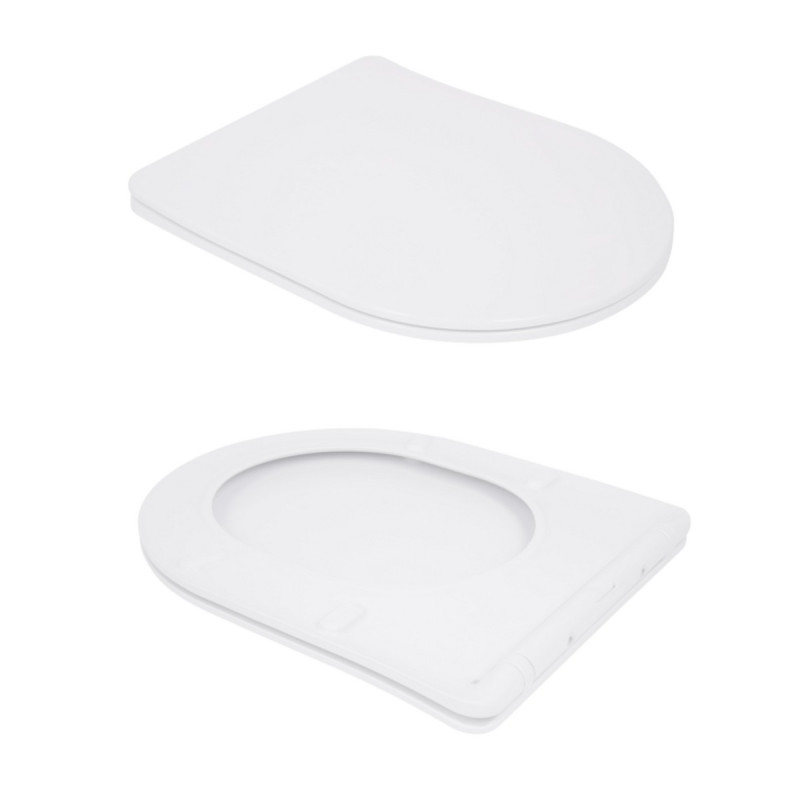 Унітаз підвісний Qtap Swan безободковий Ultra Quiet з сидінням Soft-close QT16335179W