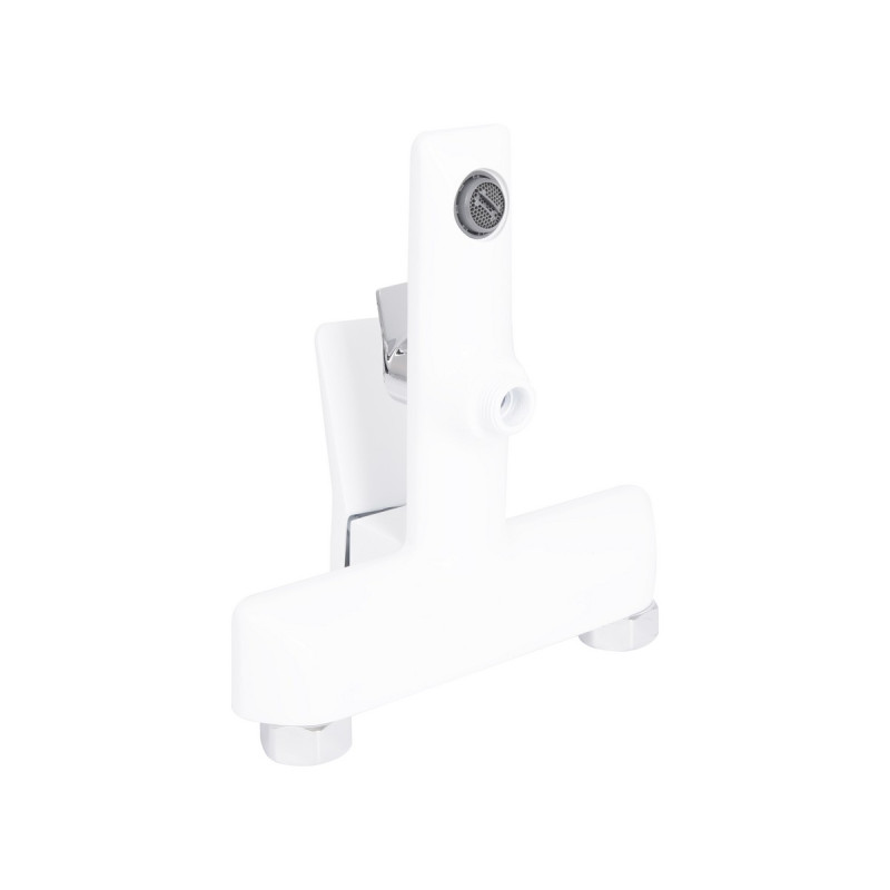 Смеситель для ванны Qtap Presto (c душевым гарнитуром) QTPRE259CRW45579 Chrome/White