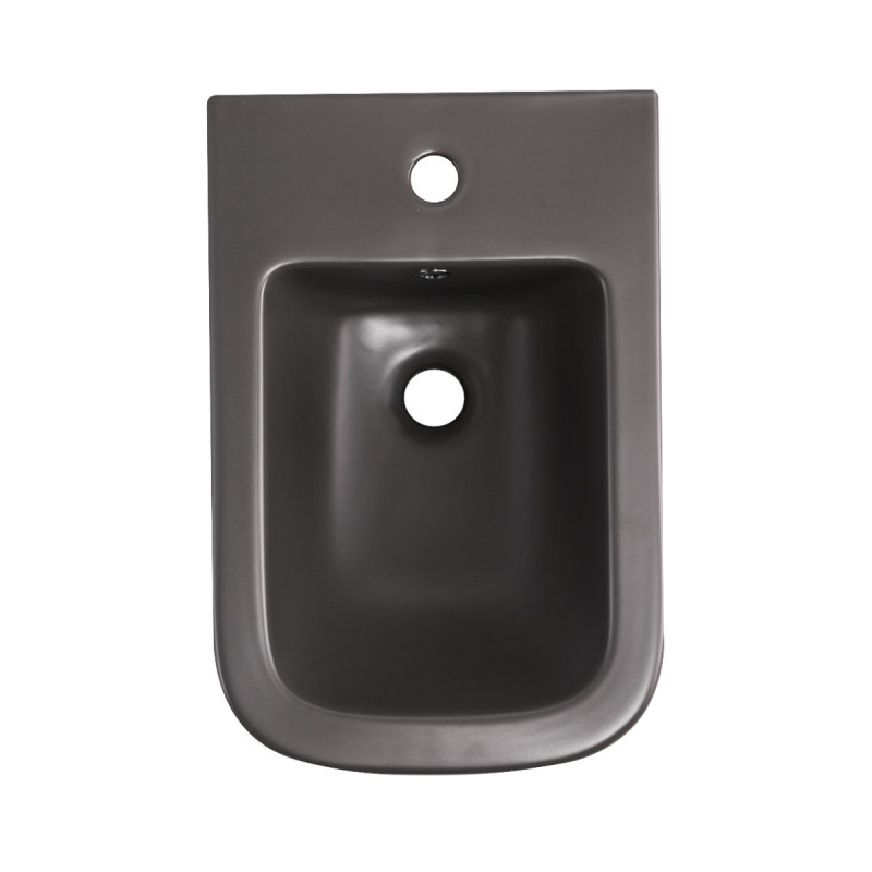 Биде подвесное Qtap Tern 520x350x330 мм, Anthracite QT17551303GAN
