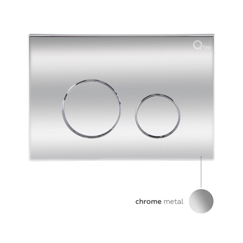 Готовое решение Qtap для ванной комнаты: подвесной унитаз Tern Rimless 490x340x350 + комплект инсталляции Nest 4 в 1 (круглая клавиша Chrome)
