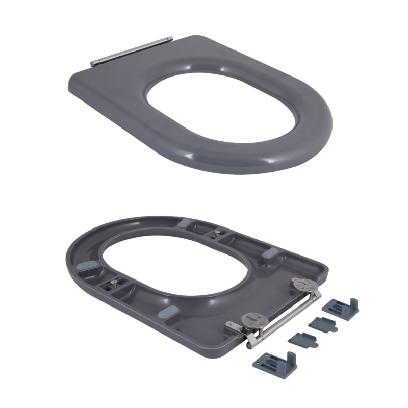 Унитаз напольный Qtap Freedom инклюзивный Rimless безободковый с сиденьем Soft-Close WHITE QT22226098W