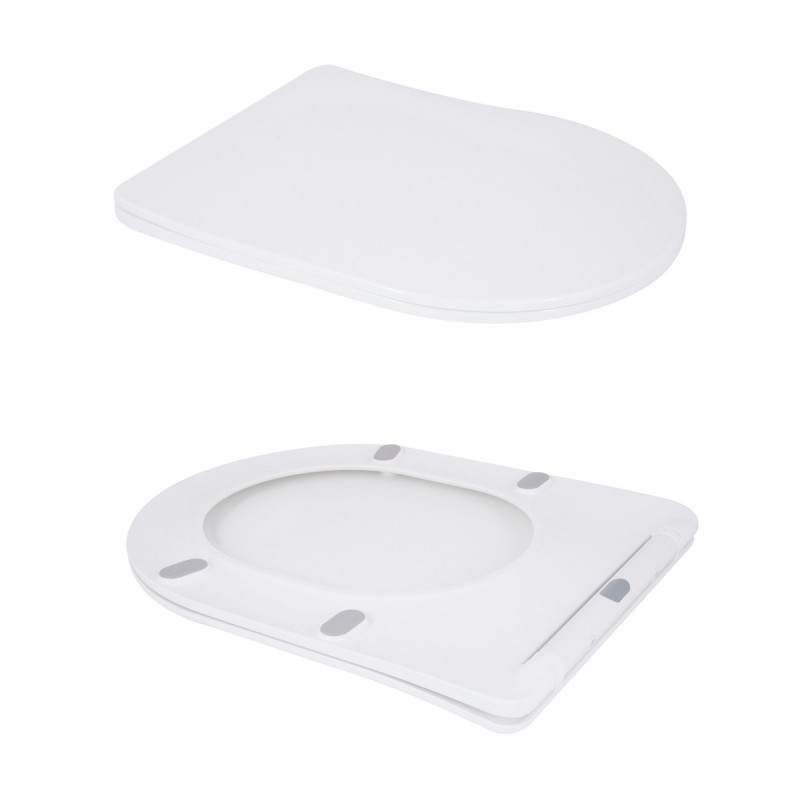 Унітаз підлоговий Qtap Grand Ultra Quiet безобідковий з сидінням Soft-close WHITE QT26228301W