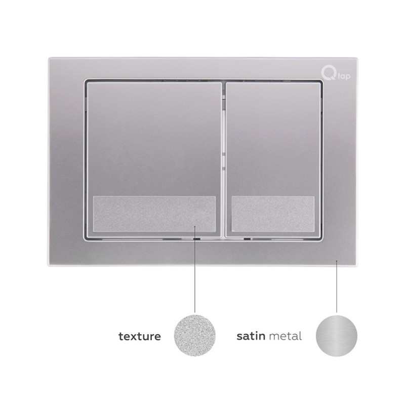 Готовое решение Qtap для ванной комнаты: подвесной унитаз  Swan Rimless 520х360х320 + комплект инсталляции Nest 4 в 1 (квадратная клавиша Satin)