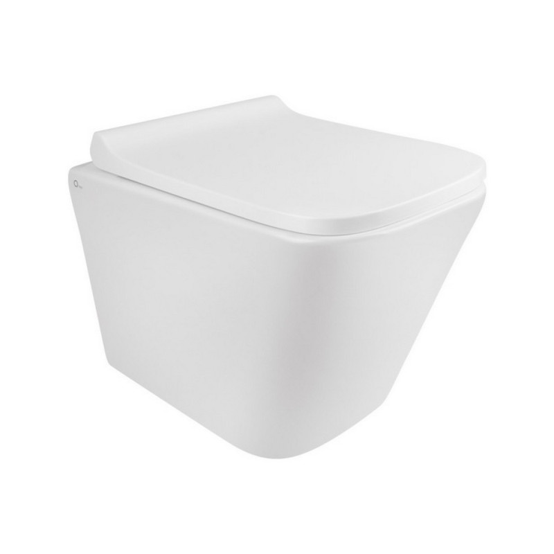 Готовое решение Qtap для ванной комнаты: подвесной унитаз Tern Rimless 490x340x350 + комплект инсталляции Nest 4 в 1 (квадратная клавиша Chrome)