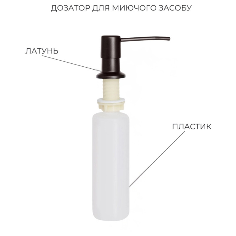 Акционный набор Lidz: мойка интегрированная 6050 Decor Black PVD Honeycomb 2,5/0,5 мм + Смеситель Aria для кухни с гибким изливом (k35) Black
