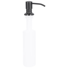 Дозатор для моющего средства Lidz Acsis LA30 Brushed Black PVD, круглый LDACSLA30BLM49827