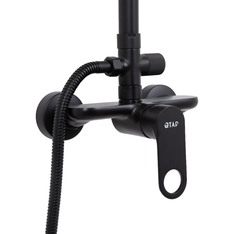 Душевая система для душа Qtap Jay QTJAY110BLM45550 Black Matt