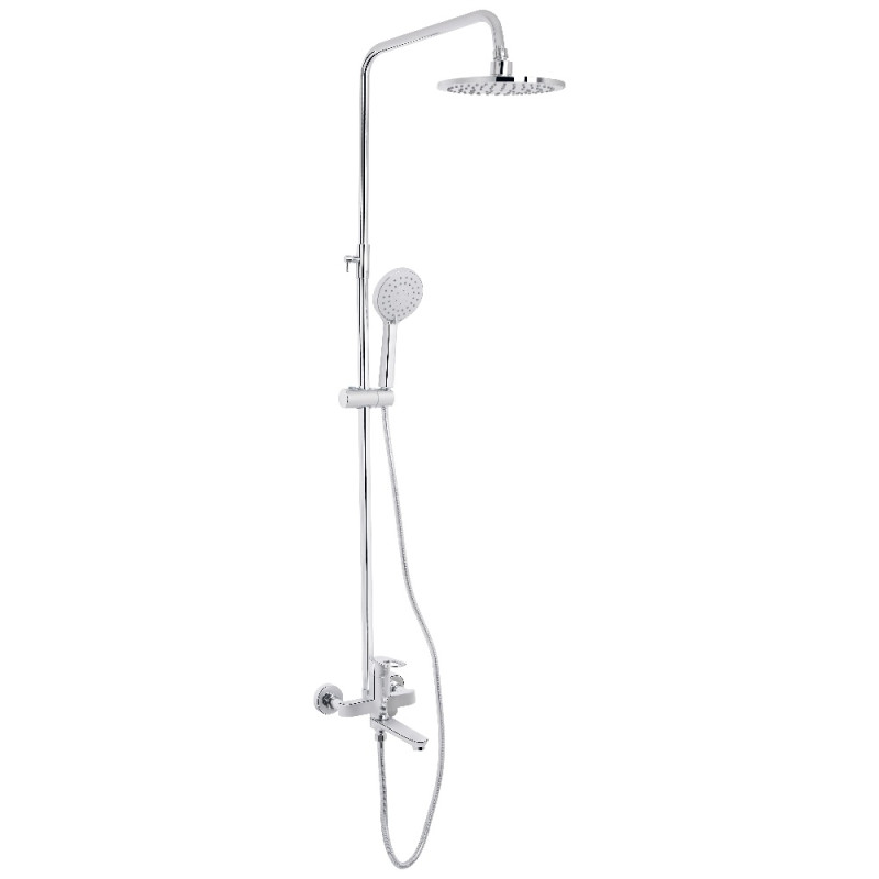 Душевая система универсальная Lidz Latwa 1031 на три потребителя (с изливом) (k35) Chrome LDLAT1031CRM48993