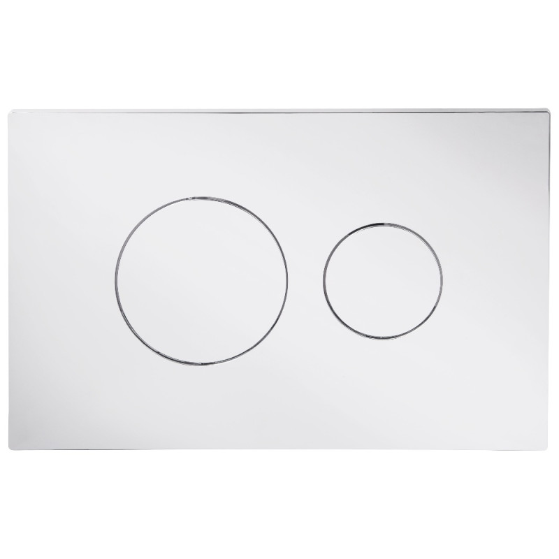 Клавиша смыва Qtap Standard 152x236x28 мм, Chrome, круглая QTSTD164CRM49469
