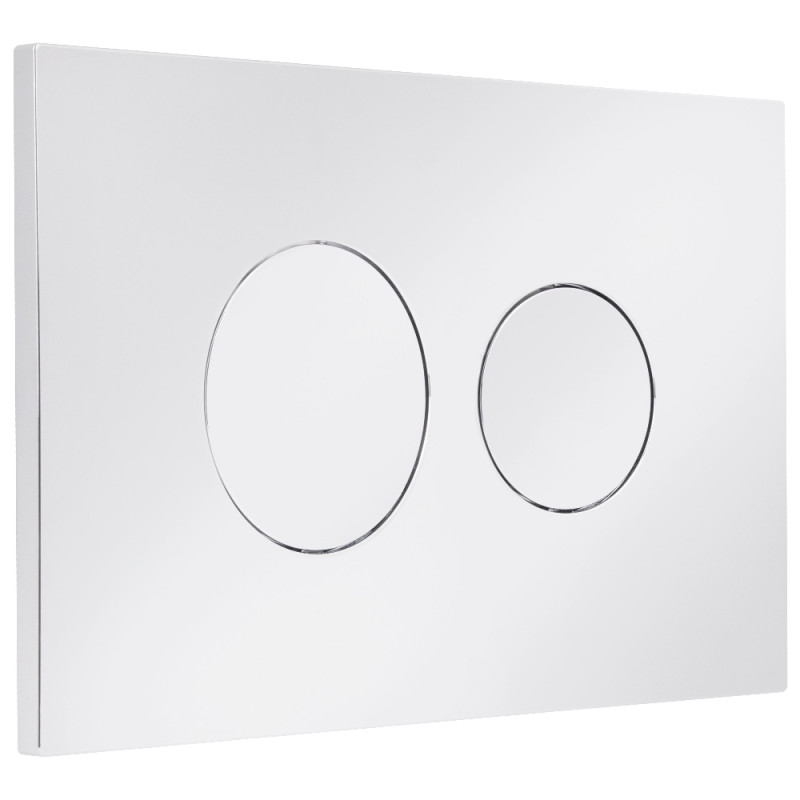 Клавиша смыва Qtap Standard 152x236x28 мм, Chrome, круглая QTSTD164CRM49469