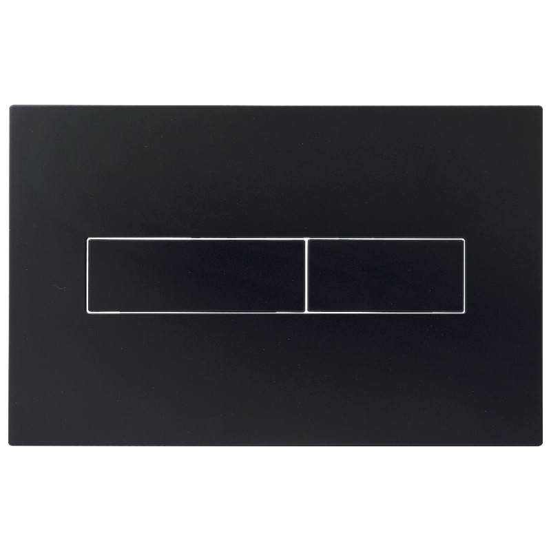 Клавиша смыва Qtap Standard 152x236x28 мм, Matt Black, линейная QTSTD164BLM49473
