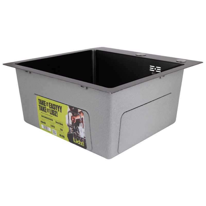 Мойка для кухни интегрированная Lidz Handmade H4545HB Decor Black PVD Honeycomb 2,5/0,5 мм LDH4545HDECBLM49438