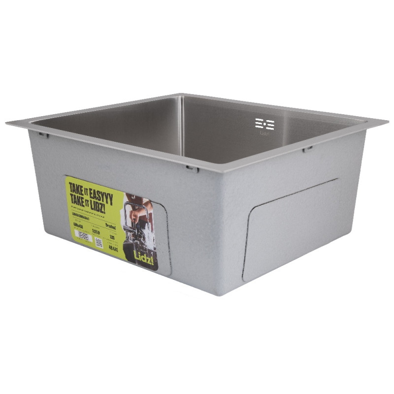 Мойка для кухни интегрированная под столешницу Lidz Handmade H4843 Brushed Steel 3,0/1,0 мм LDH4843BRU49441