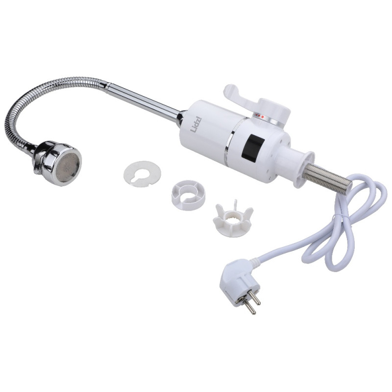 Проточный кран-водонагреватель для кухни на три режима Lidz Warm 062 LDWAR062WCR49099 White/Chrome