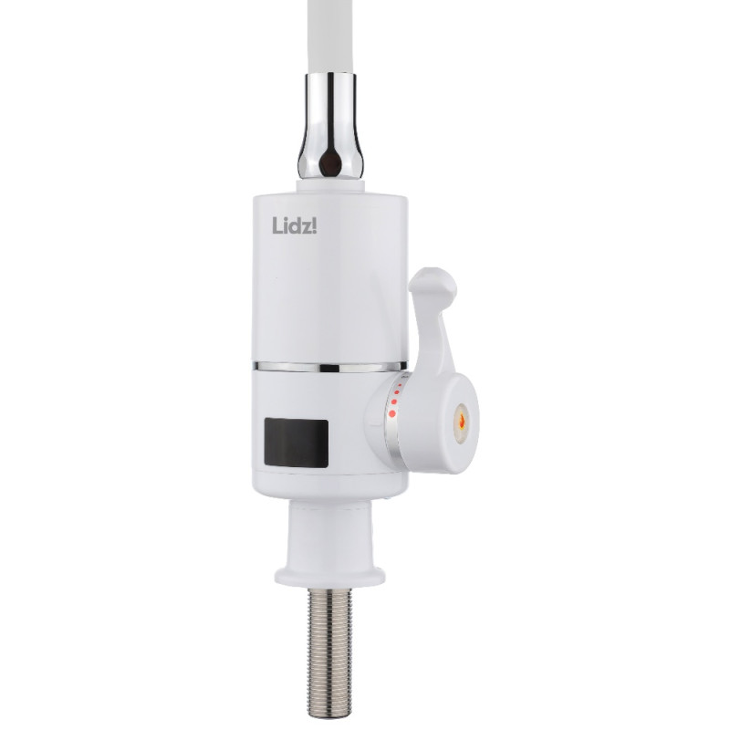 Проточный кран-водонагреватель с гибким изливом для кухни Lidz Warm 065 LDWAR065WHI49097 White/White