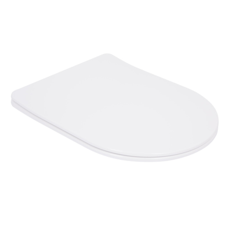 Qtap Сиденье для унитаза  (Robin 520,660, Scorpio 520,660) 460x362x50 мм, White, с микролифтом, Slim Duroplast, Quick Release QTSC179W47351
