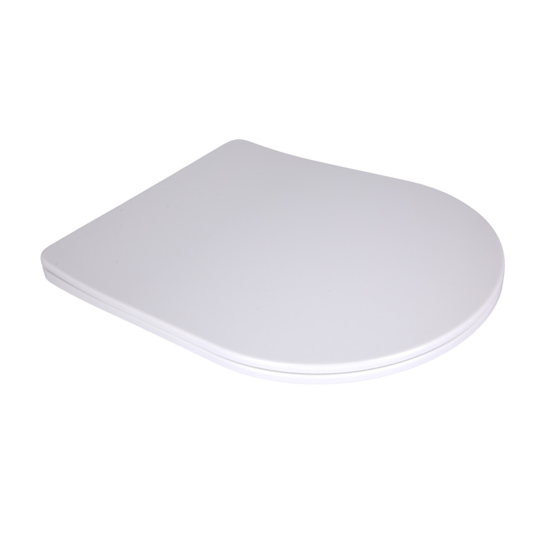 Qtap Сиденье для унитаза напольного (Grand) 560×363×30 мм, White, с микролифтом, Slim Duroplast, Quick Release QT26228301W3