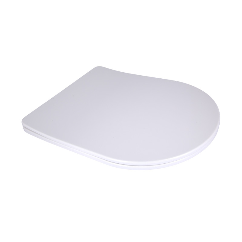 Qtap Сиденье для унитаза напольного (Vlasta) 560×363×30 мм, White, с микролифтом, Slim Duroplast, Quick Release QT28228300W3