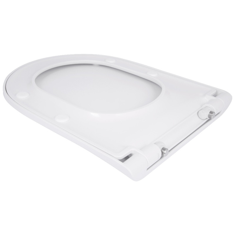 Qtap Сиденье для унитаза (Robin 520, Scorpio 520) 465x363x60 мм, White, с микролифтом, Slim Duroplast, MagLock QTSC179W48916