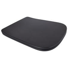 Qtap Сиденье для унитаза (Tern 490) 435x344x50 мм, Matt Black, с микролифтом, Slim Duroplast, Quick Release QTSC179MB47354