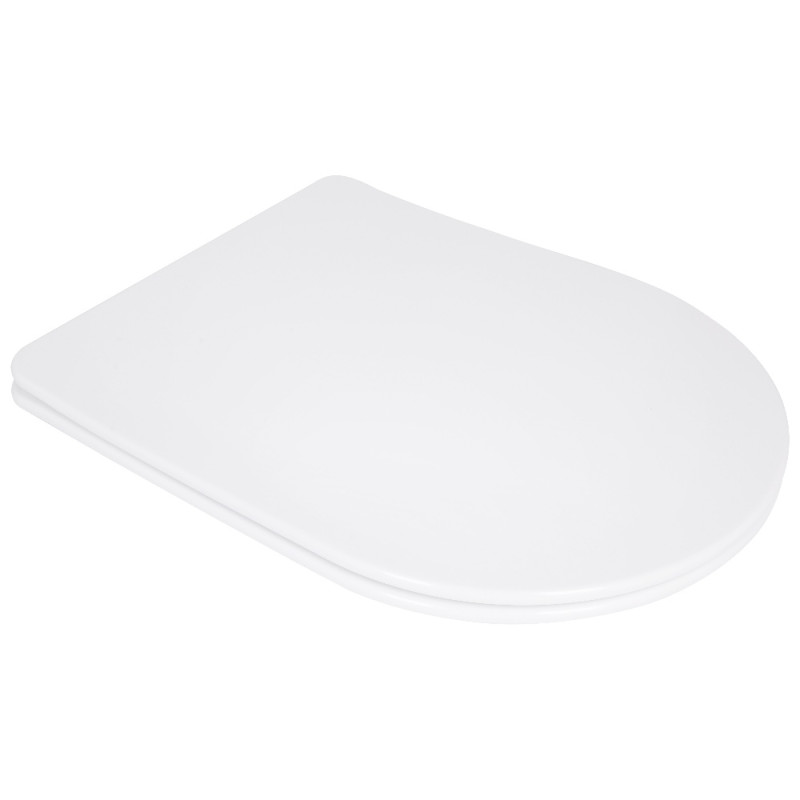 Сиденье для унитаза Qtap (Evia, Arvin, Leo 630) 410x330x22 мм, White, с микролифтом, Slim Duroplast, Quick Release QTSC179W49264