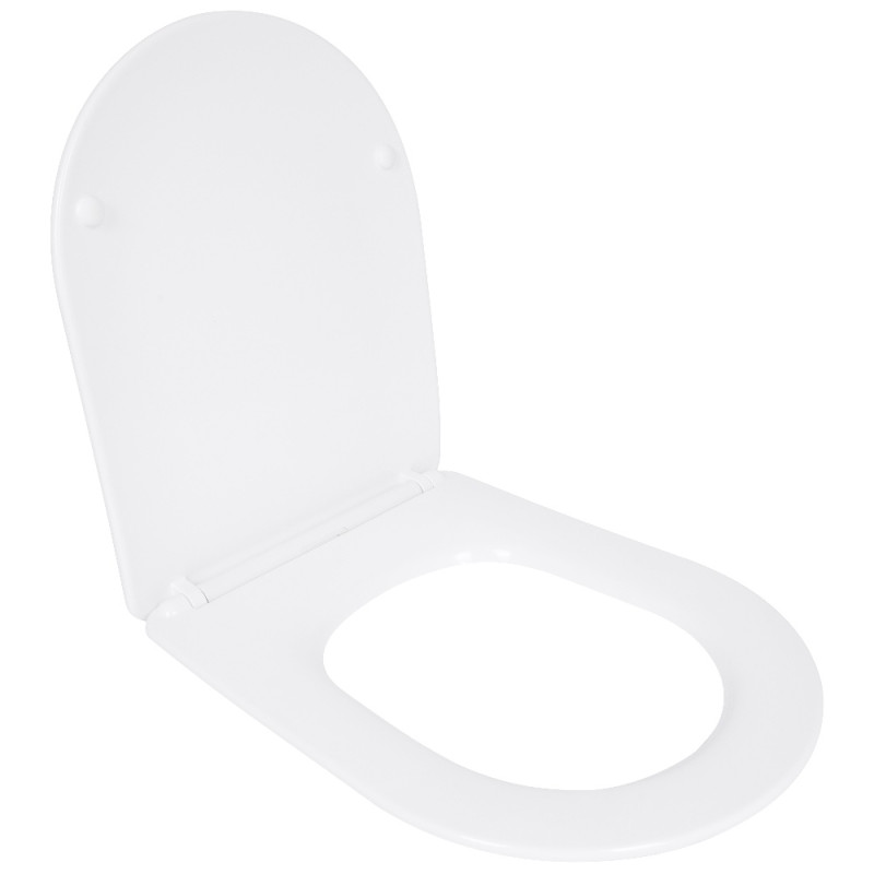 Сиденье для унитаза Qtap (Evia, Arvin, Leo 630) 410x330x22 мм, White, с микролифтом, Slim Duroplast, Quick Release QTSC179W49264
