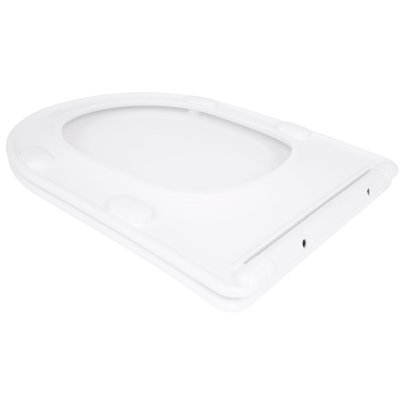 Сиденье для унитаза Qtap (Evia, Arvin, Leo 630) 410x330x22 мм, White, с микролифтом, Slim Duroplast, Quick Release QTSC179W49264