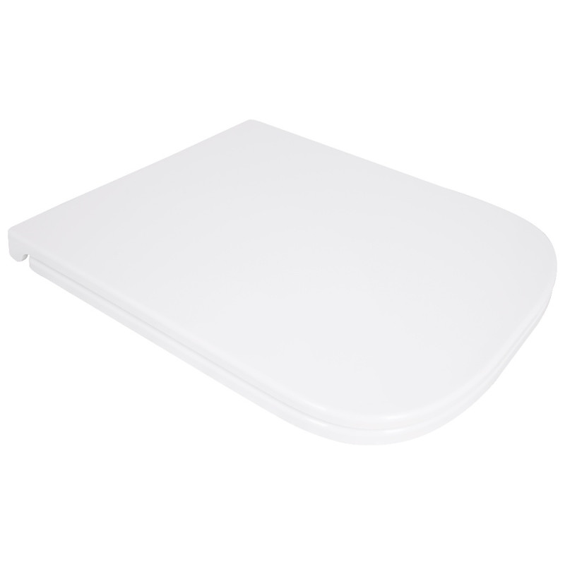 Сиденье для унитаза Qtap (Gemini 490) 428x344x37,5 мм, White, с микролифтом, Slim Duroplast, Quick Release QTSC179W49385