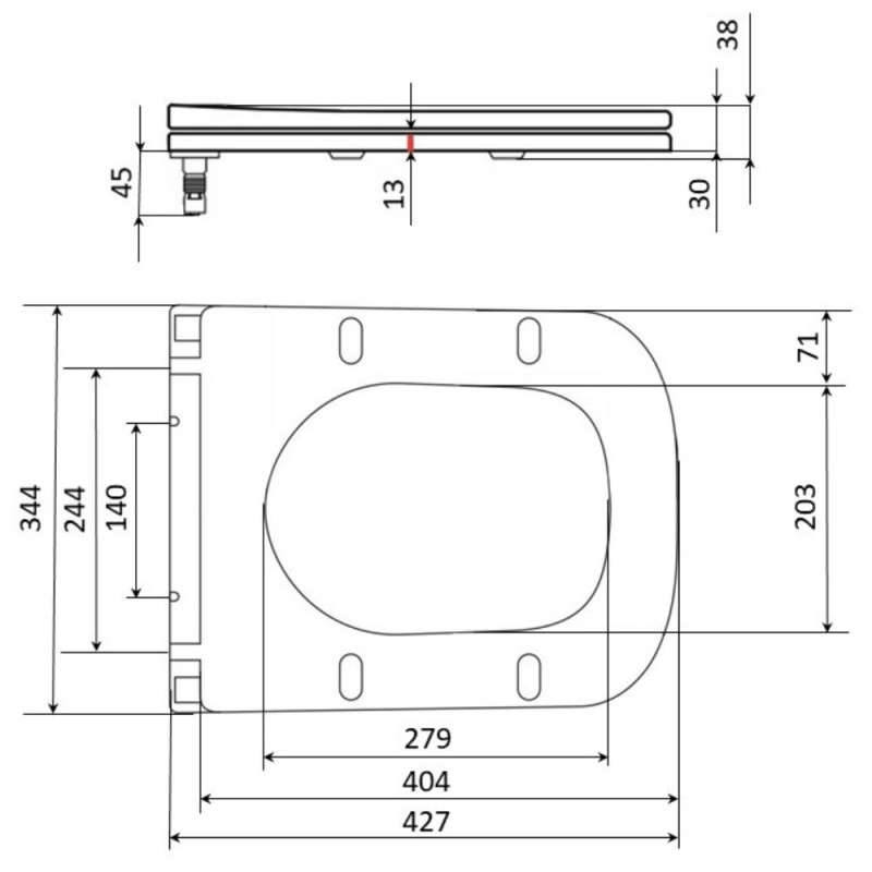 Сиденье для унитаза Qtap (Gemini 490) 428x344x37,5 мм, White, с микролифтом, Slim Duroplast, Quick Release QTSC179W49385