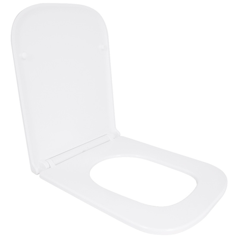 Сиденье для унитаза Qtap (Gemini 490) 428x344x37,5 мм, White, с микролифтом, Slim Duroplast, Quick Release QTSC179W49385