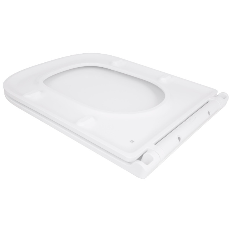 Сиденье для унитаза Qtap (Gemini 490) 428x344x37,5 мм, White, с микролифтом, Slim Duroplast, Quick Release QTSC179W49385
