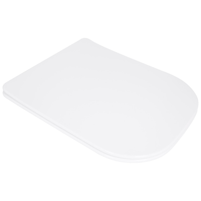 Сиденье для унитаза Qtap (Stork, Aquarius 630) 420x336x22 мм, White, с микролифтом, Slim Duroplast, Quick Release QTSC179W49263