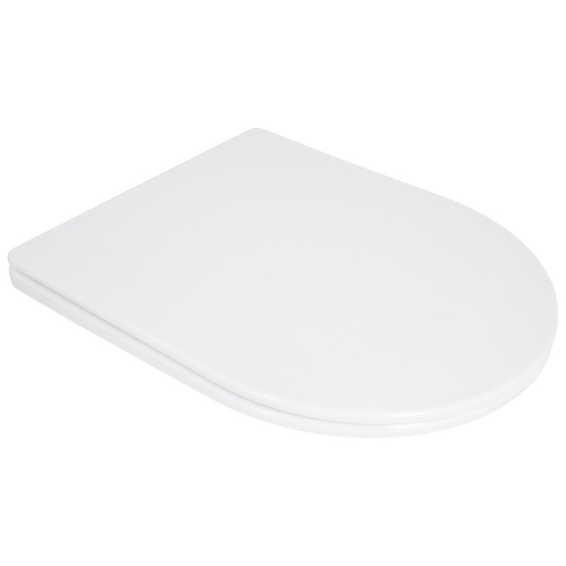 Сиденье для унитаза Qtap (Taurus 490) 422x360x30 мм, White, с микролифтом, Slim Duroplast, Quick Release QTSC179W49383