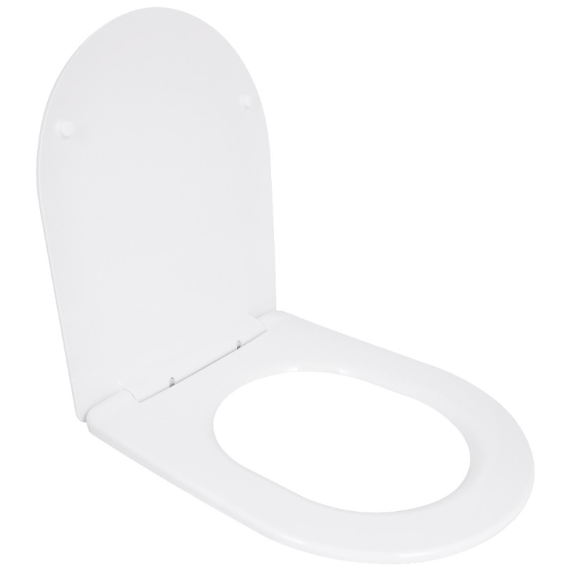 Сиденье для унитаза Qtap (Taurus 490) 422x360x30 мм, White, с микролифтом, Slim Duroplast, Quick Release QTSC179W49383